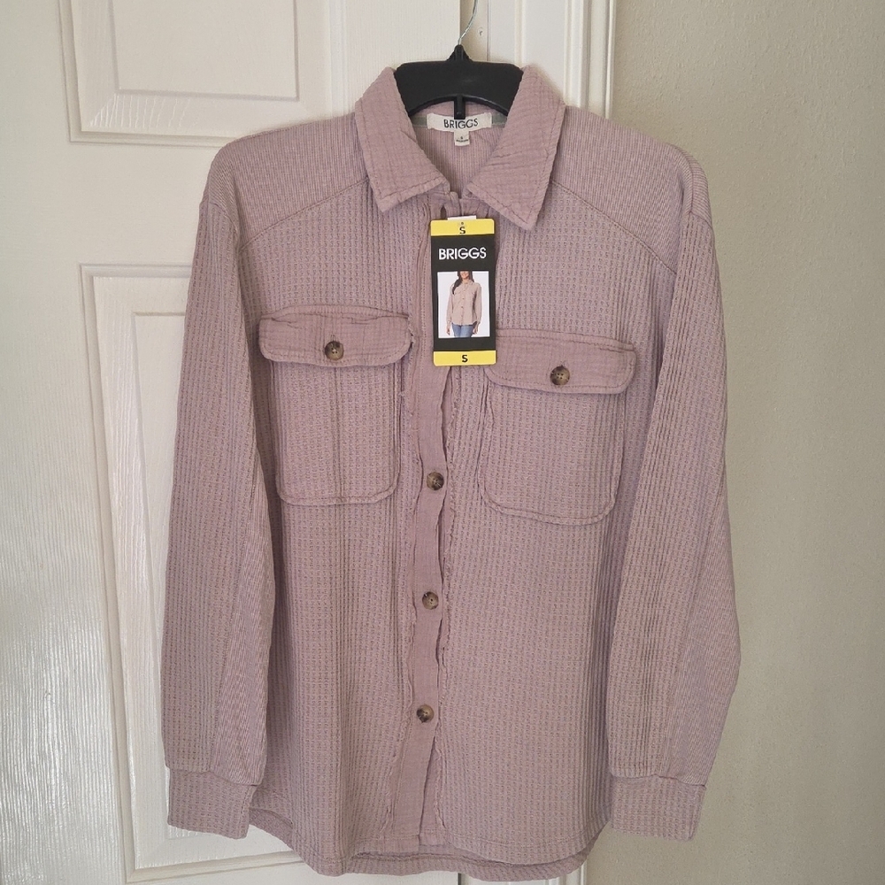 Briggs Women's Button Front Waffle Shirt